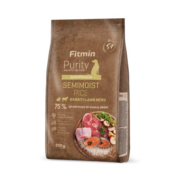 FITMIN Purity Rice Semimoist Rabbit&Lamb - 0,8 kg
