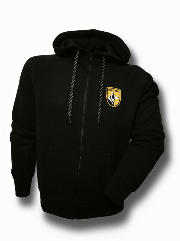 Bavlňená mikina s kapucí na zip