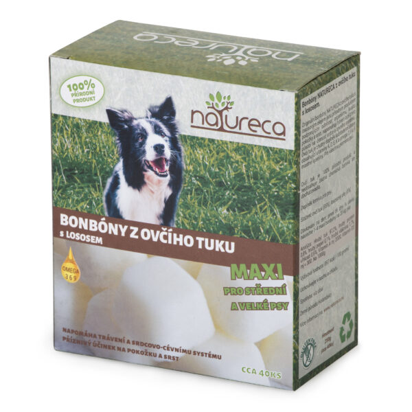 NATURECA - bonbóny z ovčího tuku s lososem Maxi 250 g
